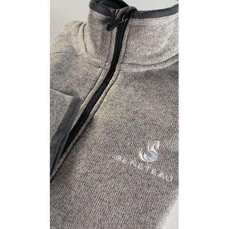 VESTE MAILLE POLAIRE GRISE 2