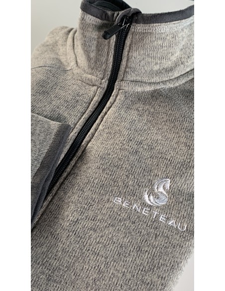 VESTE MAILLE POLAIRE GRISE