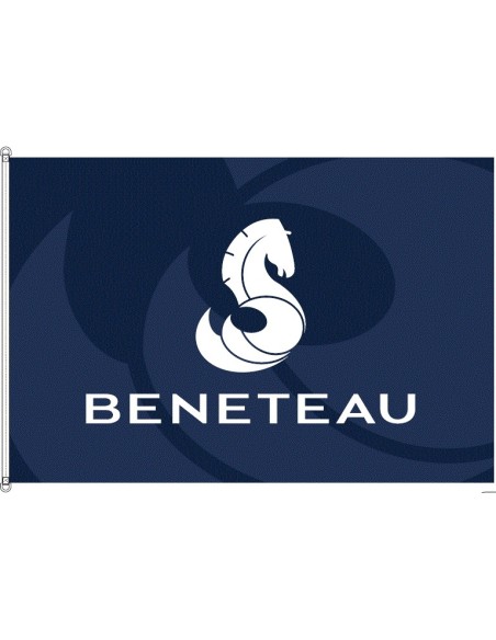 DRAPEAU "BLEU BENETEAU"  180 X 270 CM