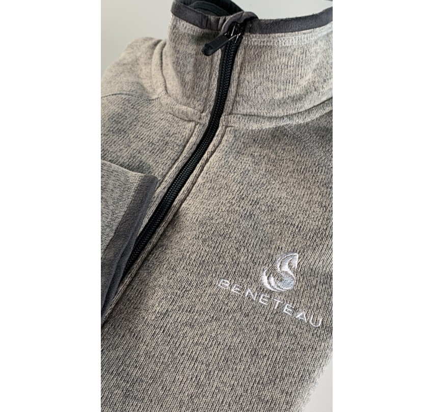 VESTE MAILLE POLAIRE GRISE