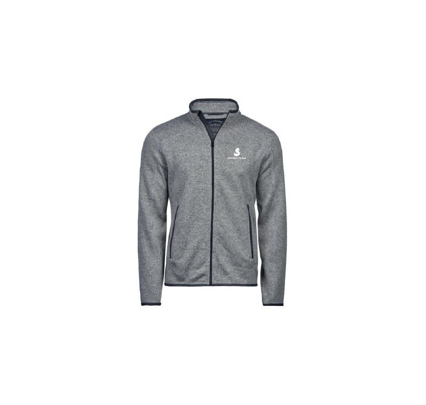 VESTE MAILLE POLAIRE GRISE