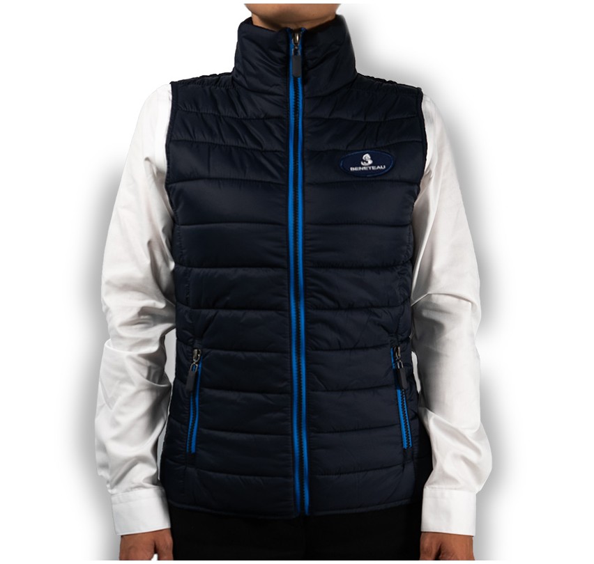 BODYWARMER BLEU MARINE FEMME