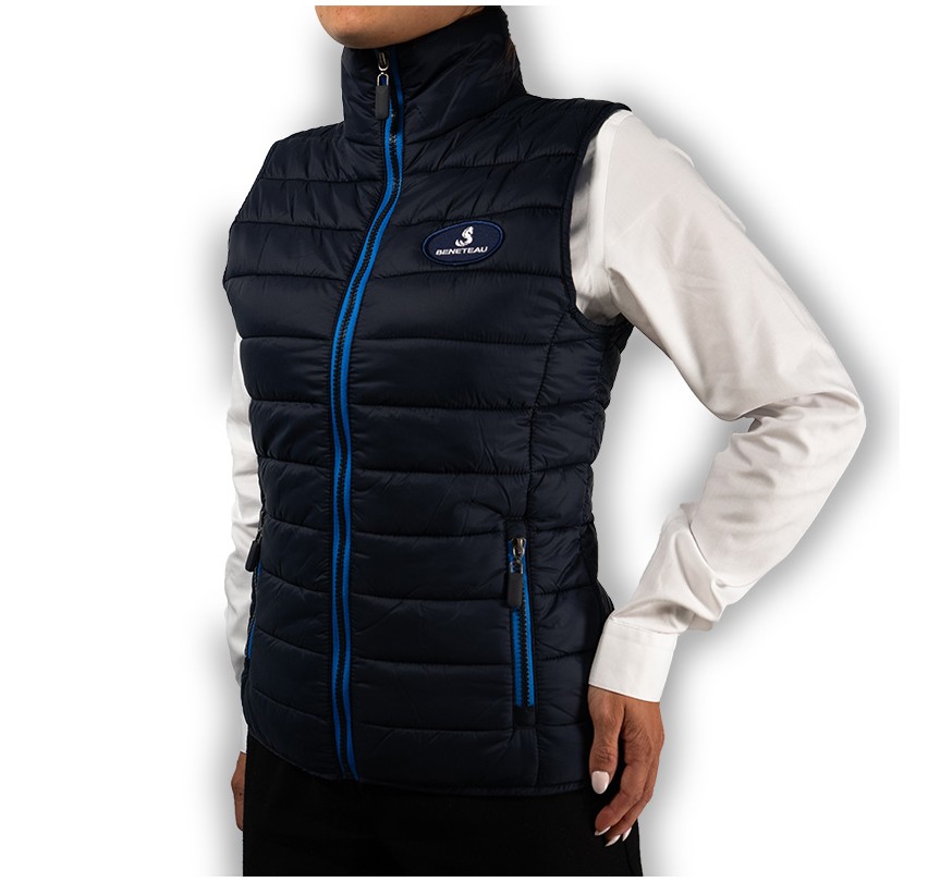 BODYWARMER BLEU MARINE FEMME
